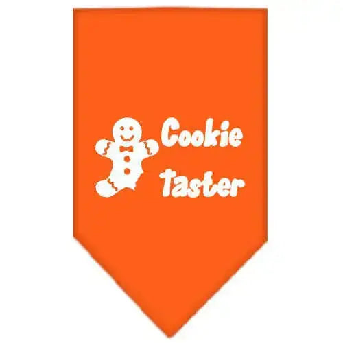 Cookie-Taster-Screen-Print-Bandana-Orange-Small-GreatEagleInc-333818331