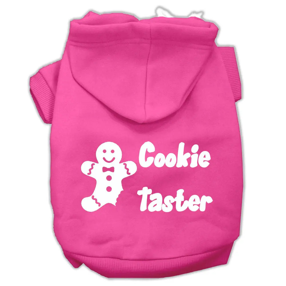 Cookie Taster Screen Print Pet Hoodies Bright Pink Size Med Default Title