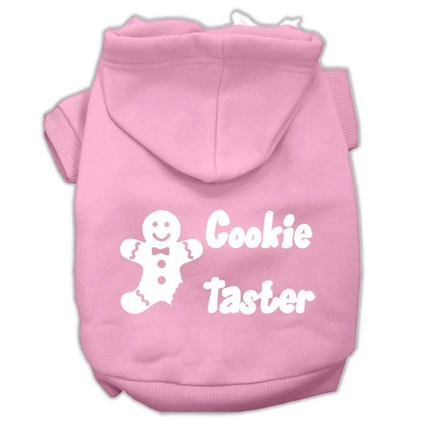 Cookie Taster Screen Print Pet Hoodies Light Pink Size Lg Default Title
