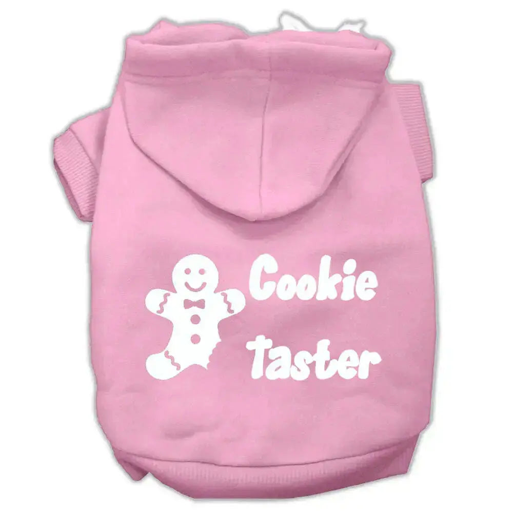 Cookie-Taster-Screen-Print-Pet-Hoodies-Light-Pink-Size-Sm-GreatEagleInc-319397335