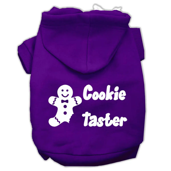 Cookie Taster Screen Print Pet Hoodies Purple Size Lg Default Title