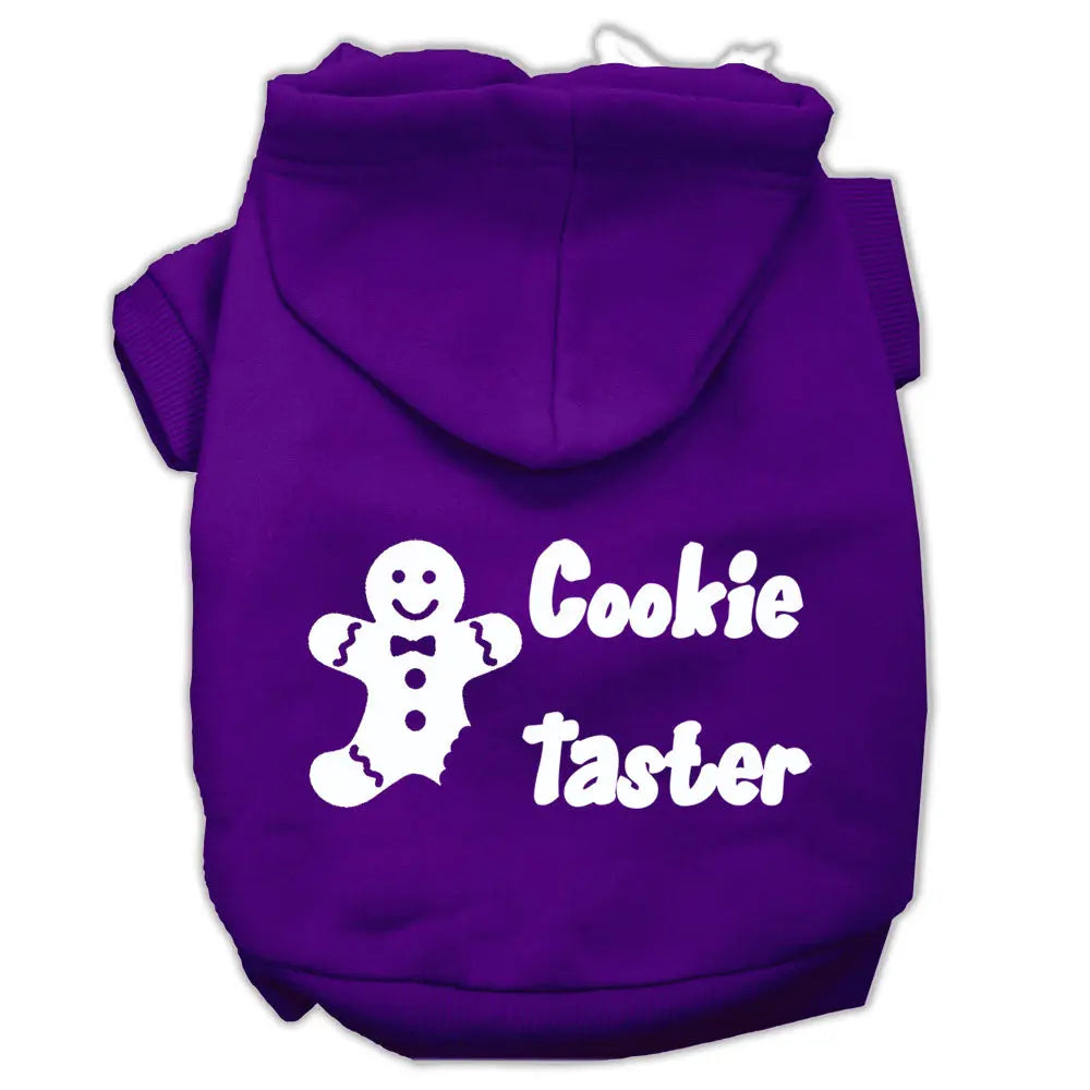 Cookie Taster Screen Print Pet Hoodies Purple Size Lg Default Title