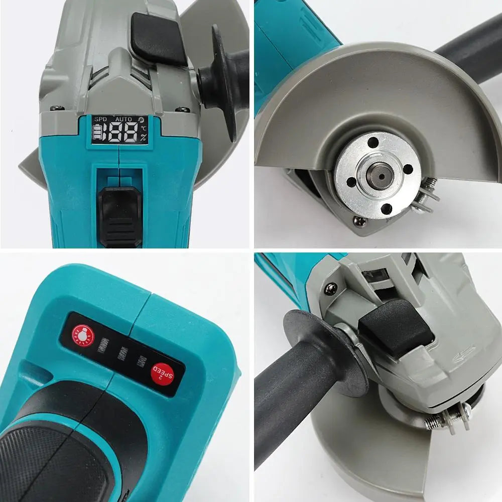 Cordless Angle Grinder Host Polishing Cutting Machine with Digital Display