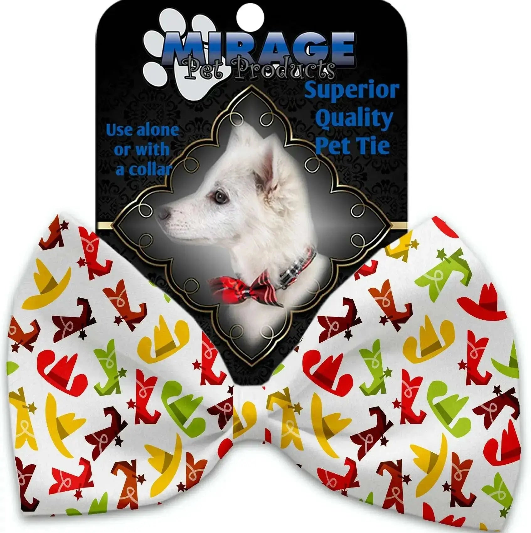 Cowboys-Pet-Bow-Tie-Collar-Accessory-With-Velcro-GreatEagleInc-318891144
