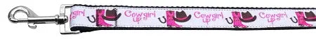 Cowgirl Up Nylon Dog Leash 3/8 Inch Wide 4ft Long Default Title
