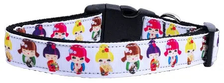 Crazy For Kimonos Nylon Dog Collar Medium Narrow Default Title
