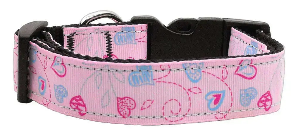 Crazy-Hearts-Nylon-Collars-Light-Pink-Medium-GreatEagleInc-318899883