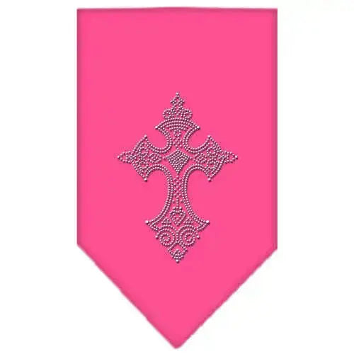 Cross-Rhinestone-Bandana-Bright-Pink-Large-GreatEagleInc-319323057