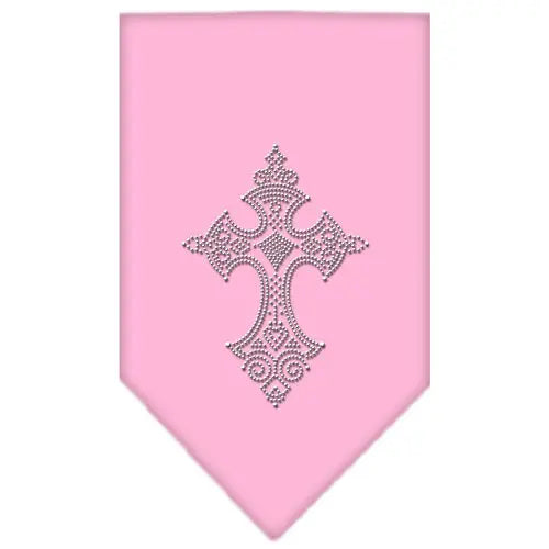 Cross Rhinestone Bandana Light Pink Small Default Title