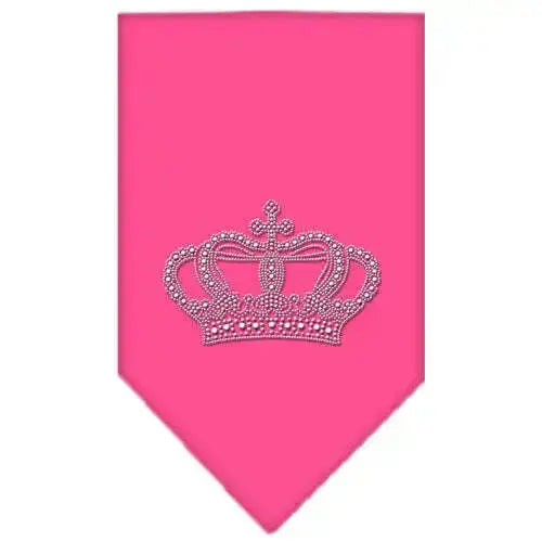Crown-Rhinestone-Bandana-Bright-Pink-Small-GreatEagleInc-318991926