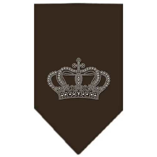 Crown Rhinestone Bandana Cocoa Small Default Title