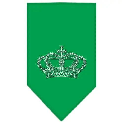 Crown Rhinestone Bandana Emerald Green Small Default Title
