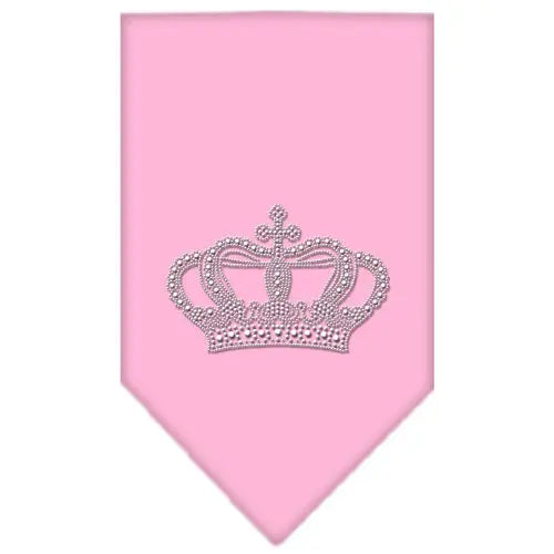 Crown Rhinestone Bandana Light Pink Large Default Title