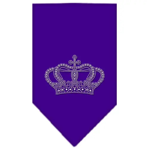 Crown Rhinestone Bandana Purple Small Default Title