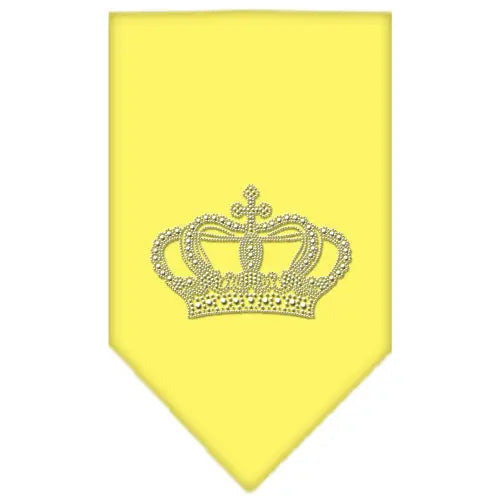 Crown Rhinestone Bandana Yellow Large Default Title
