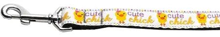 Cute Chick Nylon Dog Leash 3/8 Inch Wide 6ft Long Default Title