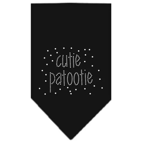 Cutie Patootie Rhinestone Bandana Black Large Default Title