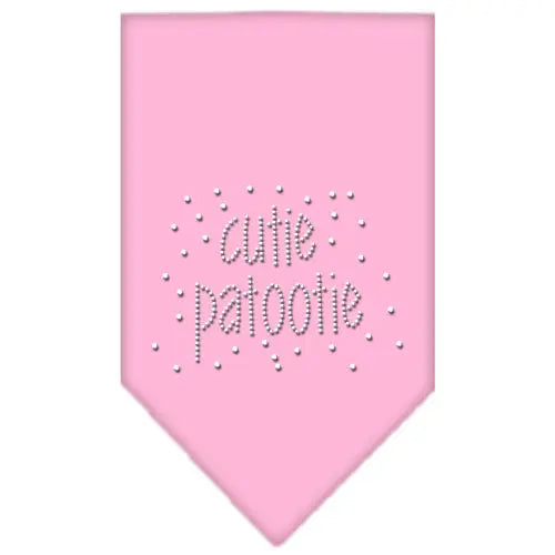 Cutie Patootie Rhinestone Bandana Light Pink Small Default Title