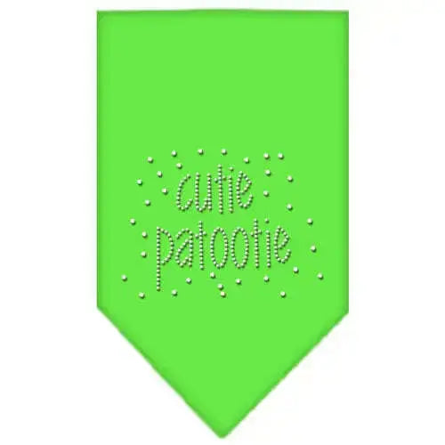 Cutie-Patootie-Rhinestone-Bandana-Lime-Green-Small-GreatEagleInc-318994071