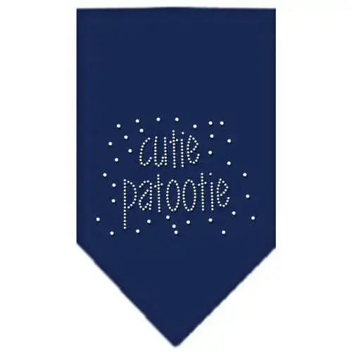 Cutie-Patootie-Rhinestone-Bandana-Navy-Blue-Small-GreatEagleInc-318994256