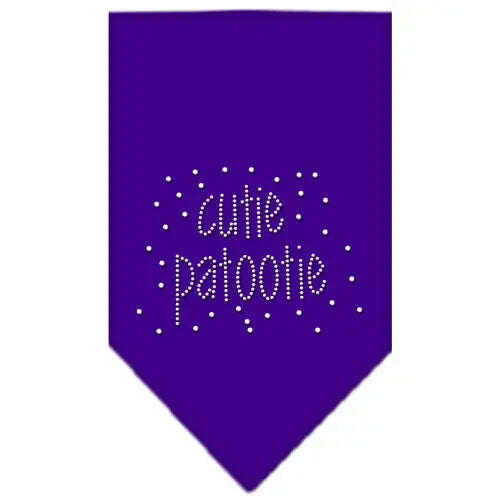 Cutie-Patootie-Rhinestone-Bandana-Purple-Large-GreatEagleInc-318584424