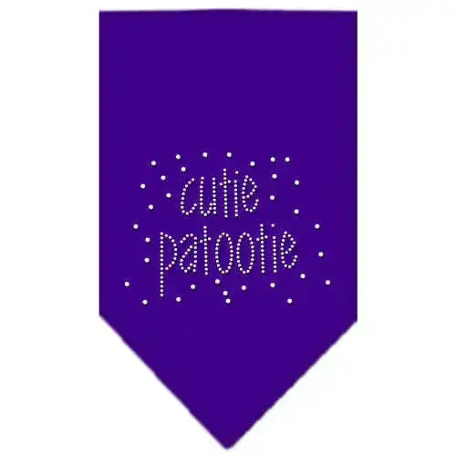 Cutie-Patootie-Rhinestone-Bandana-Purple-Small-GreatEagleInc-318994419