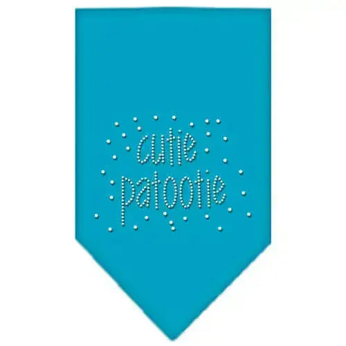 Cutie-Patootie-Rhinestone-Bandana-Turquoise-Small-GreatEagleInc-318994641