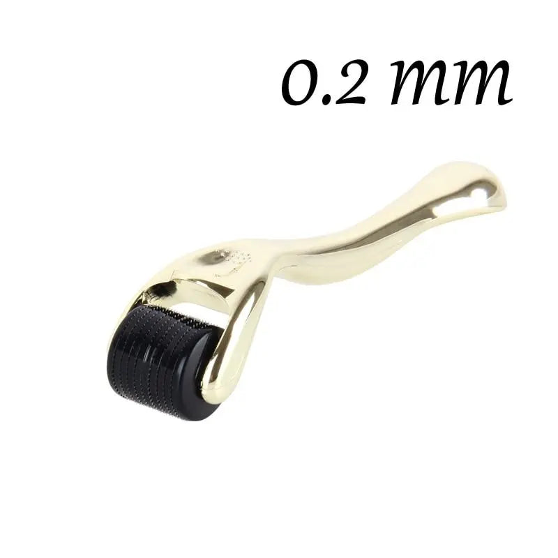 DARSONVAL DRS 540 derma roller micro needles titanium mezoroller microneedle machine for skin care and body treatment gold 0.2 mm