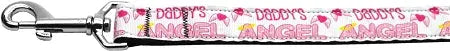 Daddy's Angel Nylon Dog Leash 5/8 Inch Wide 4ft Long Default Title