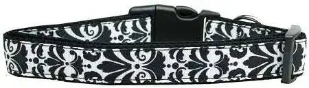 Damask-Black-Nylon-Cat-Collar-GreatEagleInc-320023442