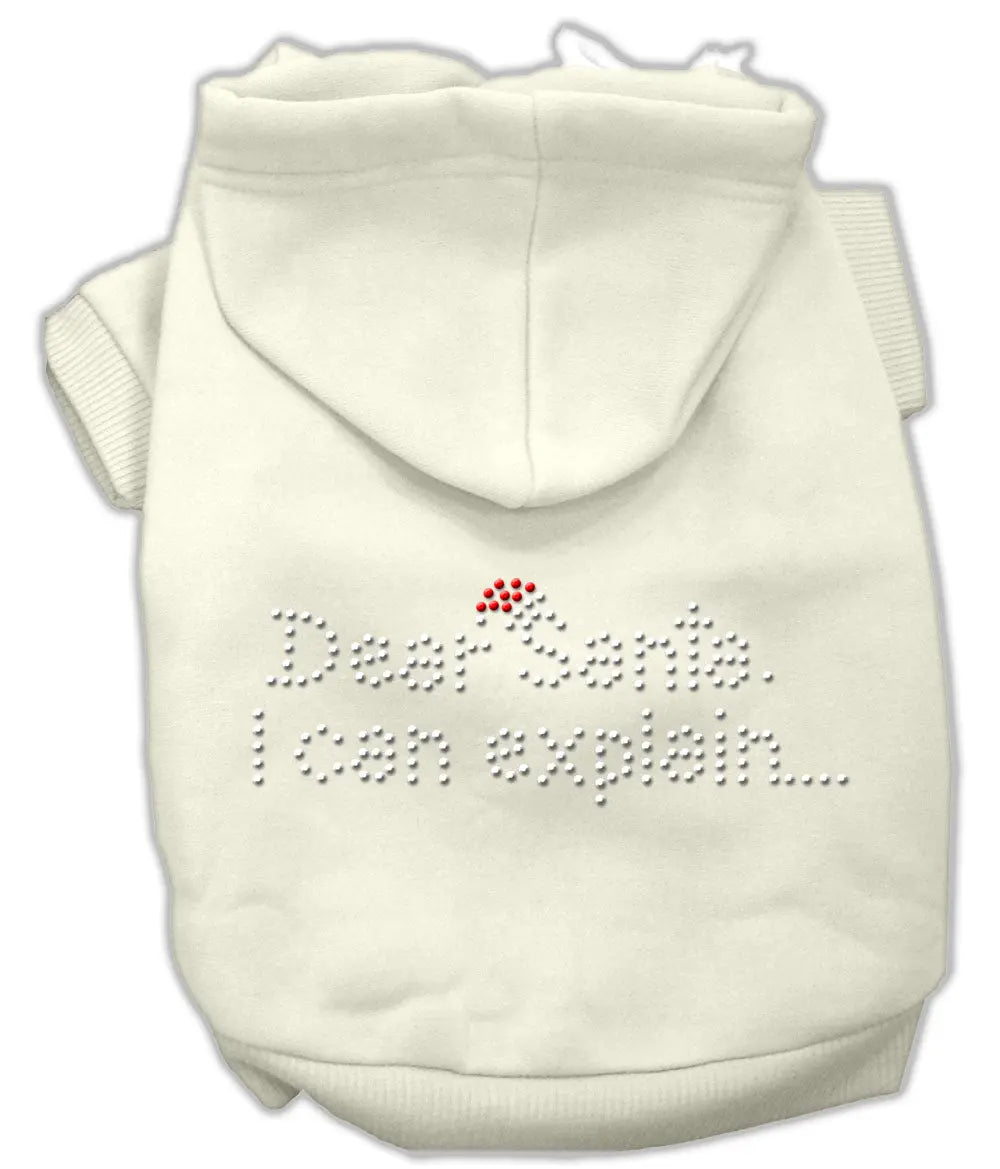 Dear Santa I Can Explain Hoodies Cream Xxl Default Title