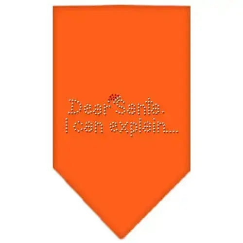 Dear-Santa-Rhinestone-Bandana-Orange-Small-GreatEagleInc-319048794