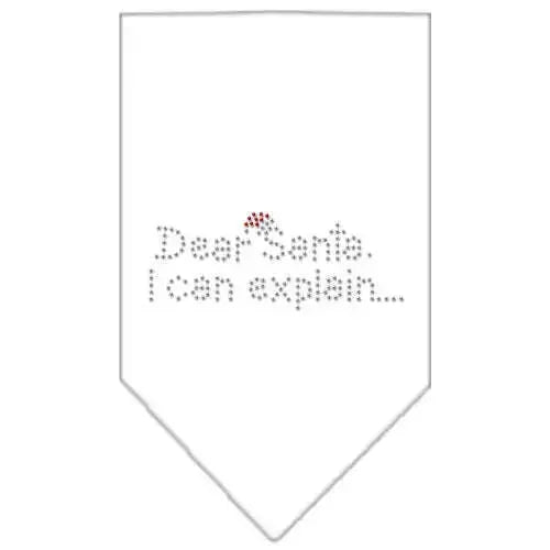 Dear-Santa-Rhinestone-Bandana-White-Large-GreatEagleInc-319049677
