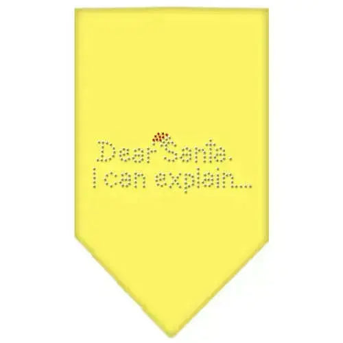 Dear-Santa-Rhinestone-Bandana-Yellow-Small-GreatEagleInc-319048210
