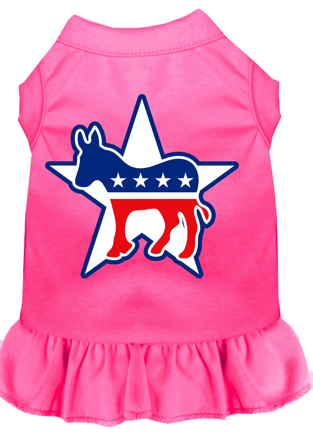 Democrat Screen Print Dress Bright Pink Xxxl Default Title