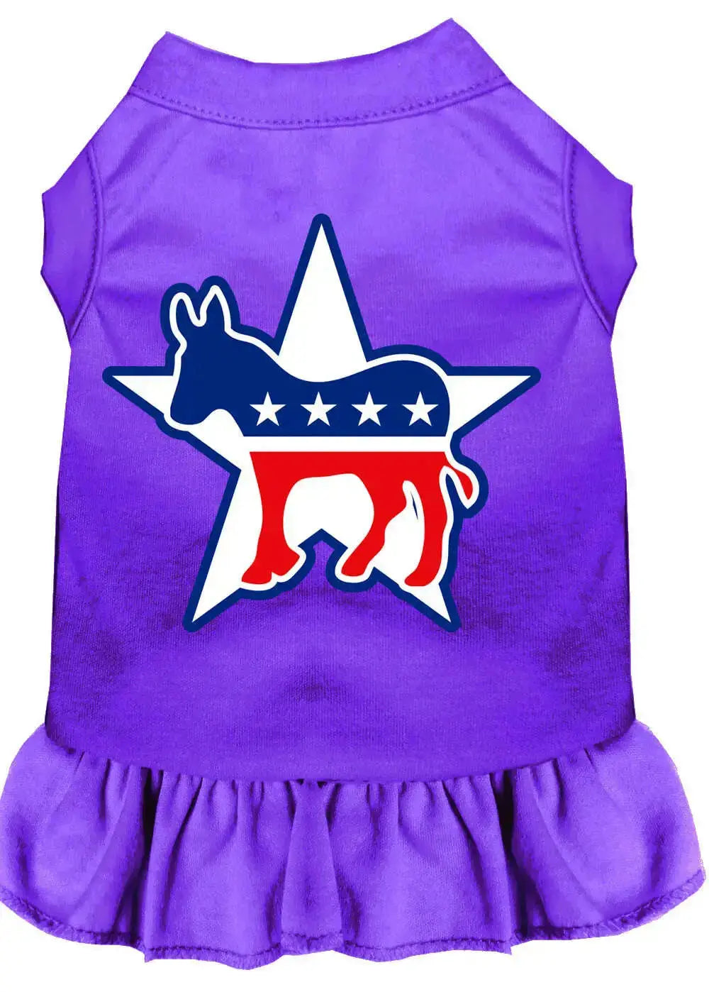 Democrat-Screen-Print-Dress-Purple-Xxxl-GreatEagleInc-319263729