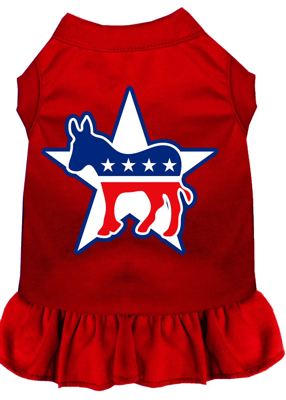Democrat Screen Print Dress Red Xl Default Title