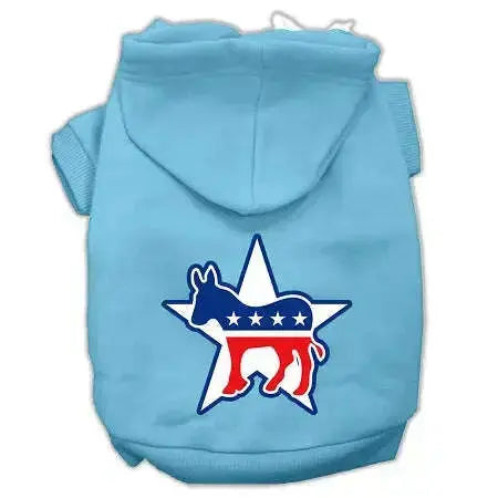 Democrat-Screen-Print-Pet-Hoodies-Baby-Blue-Size-Sm-GreatEagleInc-319737589
