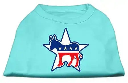 Democrat-Screen-Print-Shirts-Aqua-L-GreatEagleInc-318711578