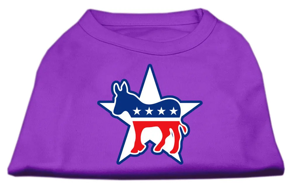 Democrat Screen Print Shirts Purple Xl Default Title
