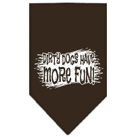 Dirty Dog Screen Print Bandana Cocoa Small Default Title