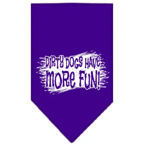 Dirty Dog Screen Print Bandana Purple Large Default Title