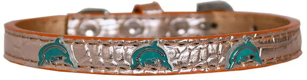 Dolphin-Widget-Croc-Dog-Collar-Copper-Size-10-GreatEagleInc-319972287