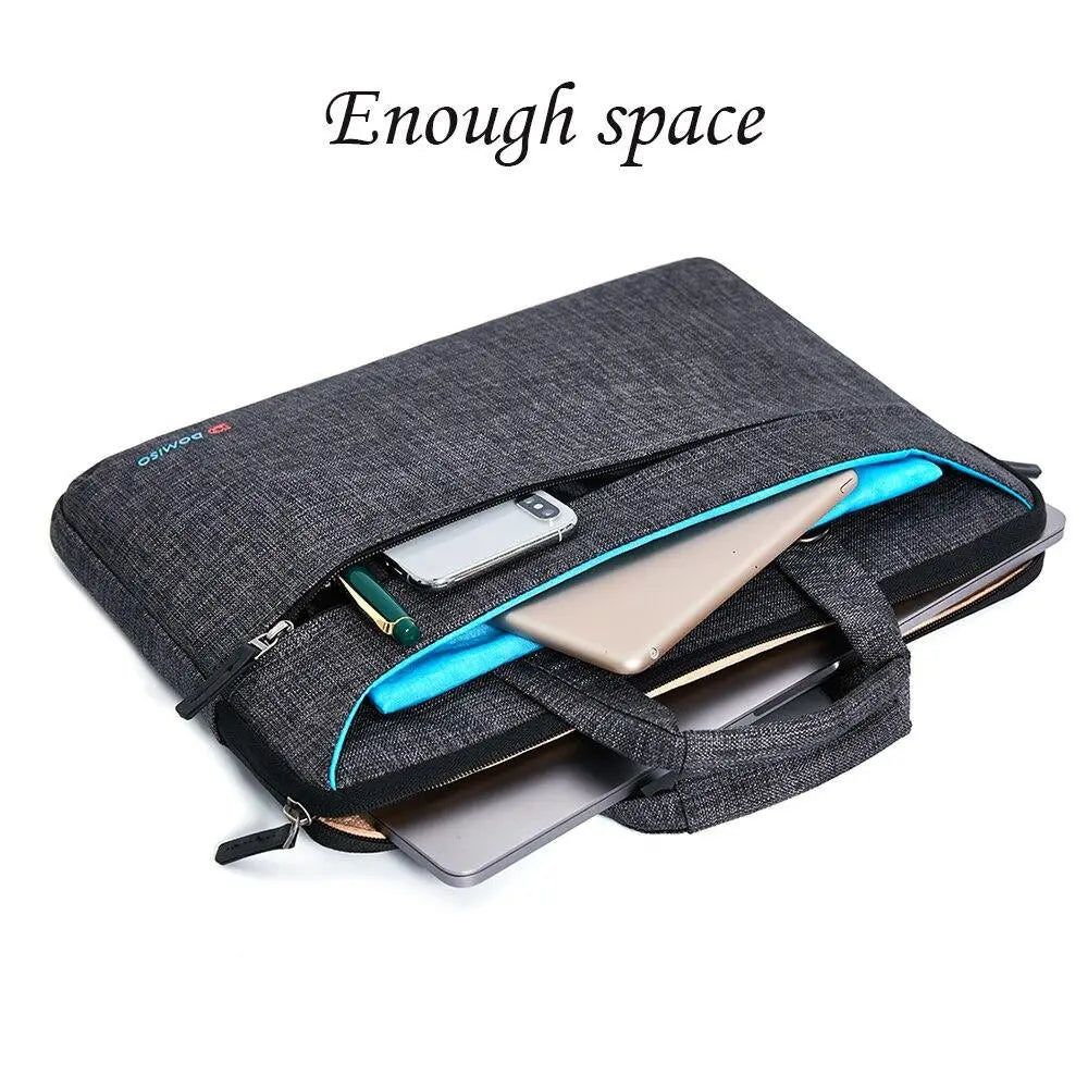 Domiso Multi-use Fashion Laptop Sleeve With Handle Splashproof Shockproof Notebook Computer Bag For 14" 15.6" inch Laptop Bag