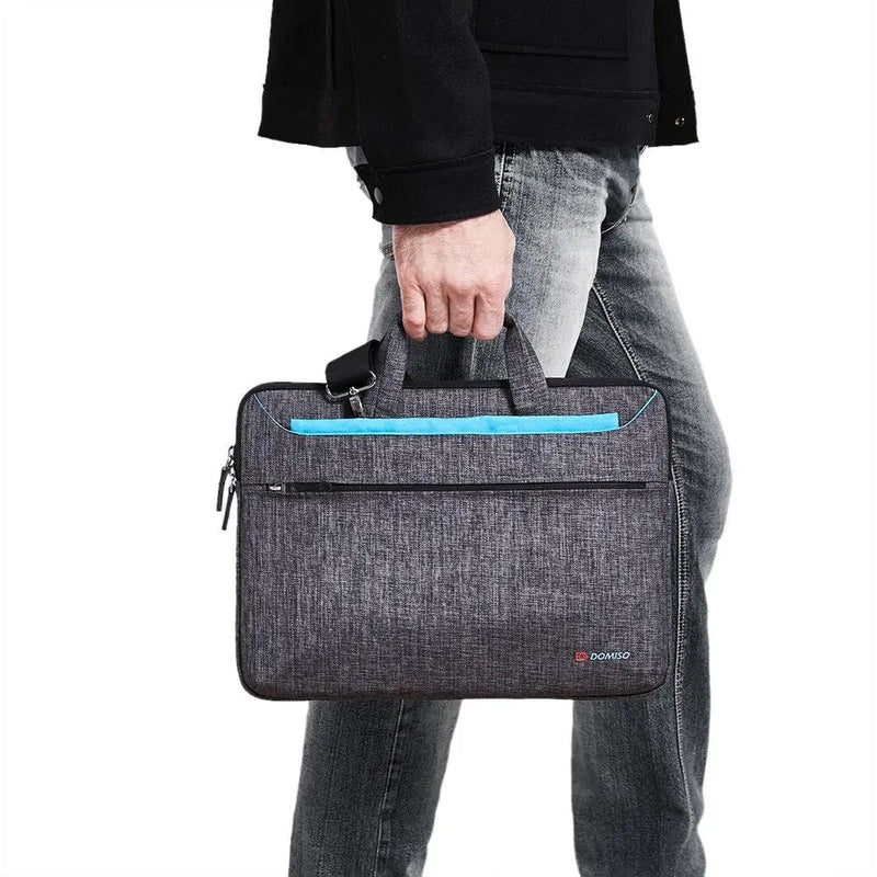 Domiso Multi-use Fashion Laptop Sleeve With Handle Splashproof Shockproof Notebook Computer Bag For 14" 15.6" inch Laptop Bag