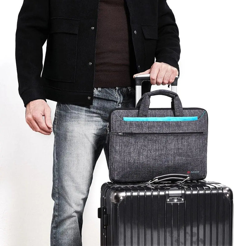 Domiso Multi-use Fashion Laptop Sleeve With Handle Splashproof Shockproof Notebook Computer Bag For 14" 15.6" inch Laptop Bag