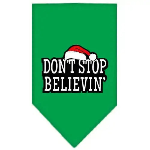 Don_t-Stop-Believin-Screen-Print-Bandana-Emerald-Green-Small-GreatEagleInc-319824750