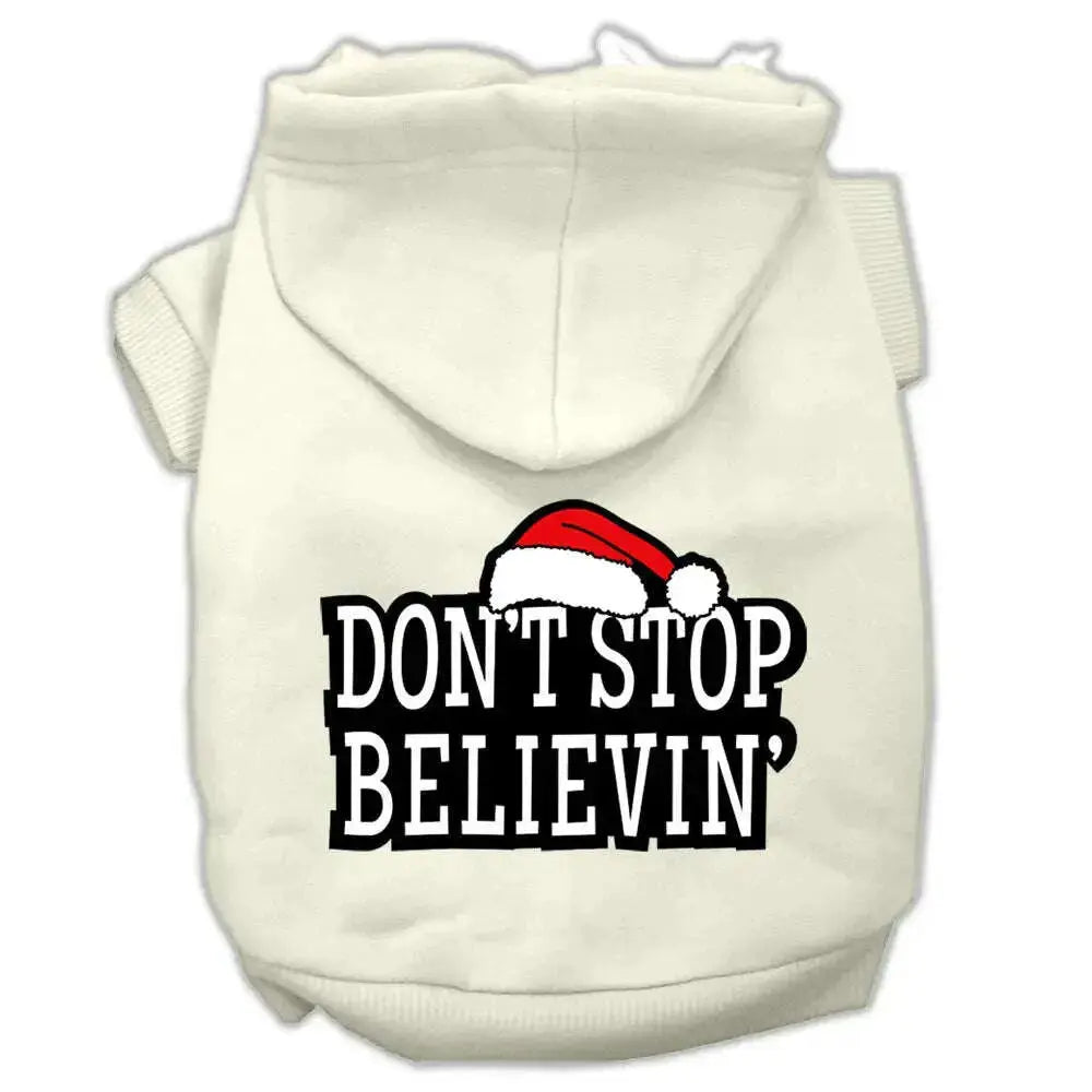 Don_t-Stop-Believin_-Screenprint-Pet-Hoodies-Cream-Size-Xxxl-GreatEagleInc-319391437