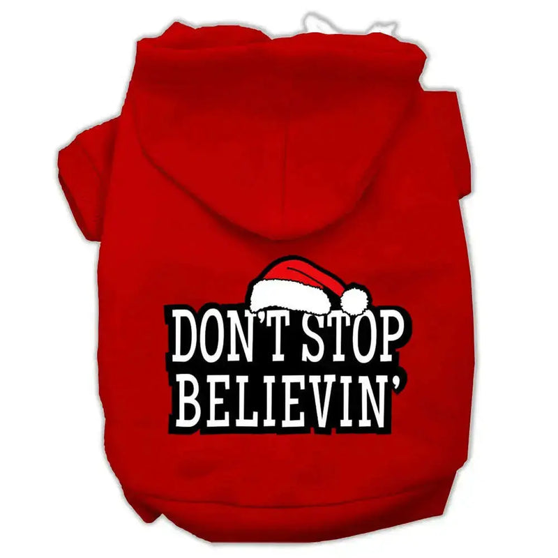 Don_t-Stop-Believin_-Screenprint-Pet-Hoodies-Red-Size-M-GreatEagleInc-319395998