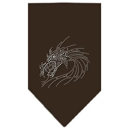 Dragon Rhinestone Bandana Cocoa Small Default Title